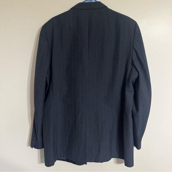 Men’s Vintage Stafford Gray Pinstripe Suit Jacket Sport Coat Size 48 XL - Picture 2 of 8